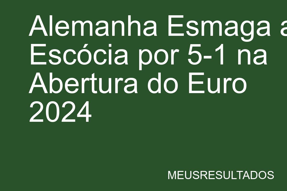 Alemanha Esmaga a Escócia por 5-1 na Abertura do Euro 2024 - Kingscore